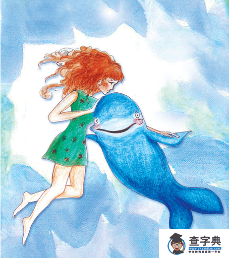 我与海豚的神奇之旅儿童铅笔画作品欣赏