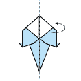 折纸大全-可爱传统折纸小鸟教程8