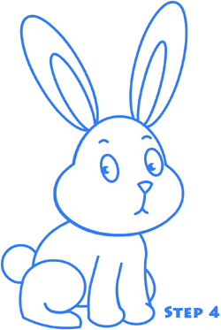 兔子简笔画：狐狸教会了兔子游泳1