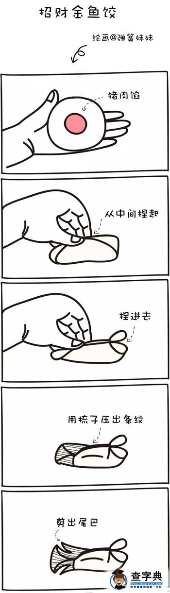 宝宝过年食谱：招财金鱼饺1