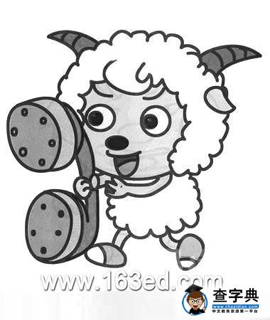 喜羊羊简笔画：喜羊羊7