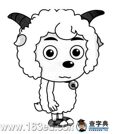 喜羊羊简笔画：喜羊羊5